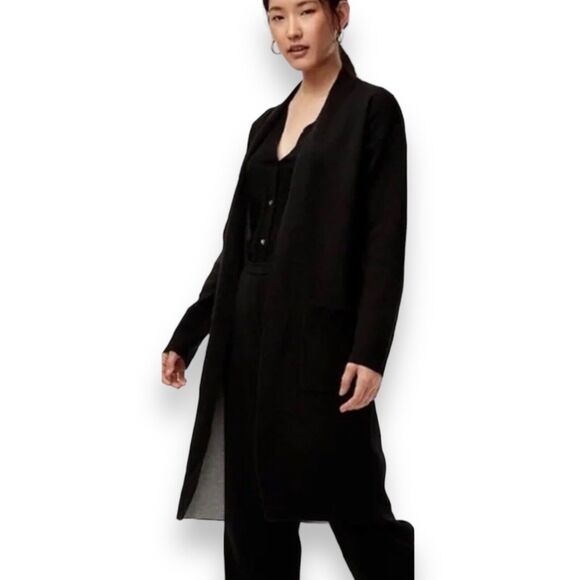 Aritzia Babaton Lance Cardigan Wool Blend In Black Women’s XXS - Picture 1 of 8
